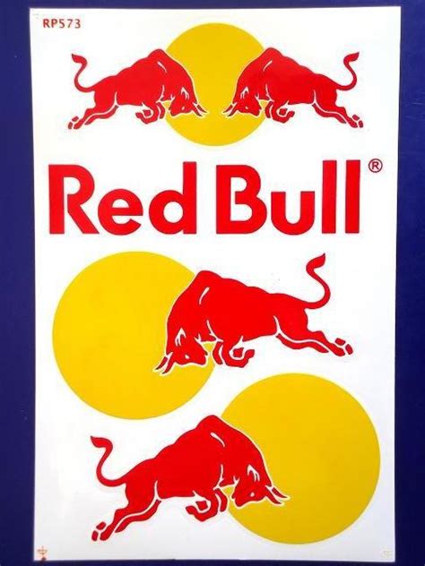 Red bull racing honda @redbullracing. 5x RED-BULL Aufkleber / Sticker, Bögen, NEU
