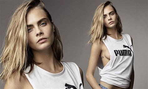 cara delevingne flashes sideboob for puma campaign daily mail online