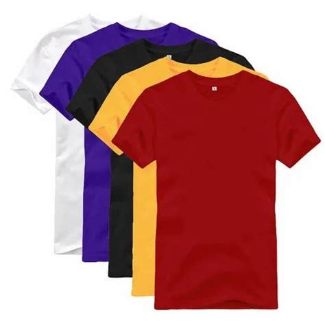 Png Round Neck Tshirt Plain T Shirt Quantity Per Pack Single Poly At