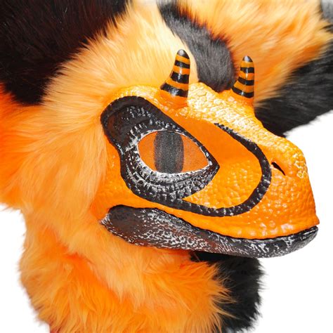 Dino Mask Fursuit Premade Halloween Themed Head Only Etsy Australia