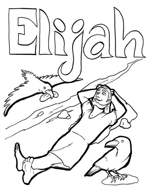 Elijah Coloring Pages For Sunday School At Free