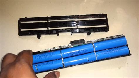 6 cell laptop battery deassembling - YouTube