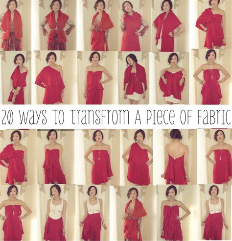 20 Ways To Transform A Piece Of Fabric Into A Shirt Skirt And Dress
