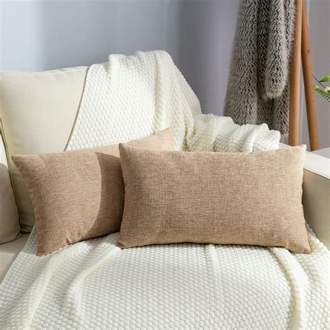 Clearance Decorative Throw Pillows Covers Set Of 2 Linen Throw Pillow