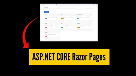 Building A Web Application With Asp Net Core Razor Pages A Step By Step Tutorial Youtube