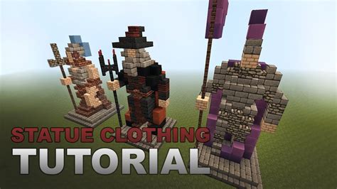 Minecraft Tutorial Statues Clothing Youtube