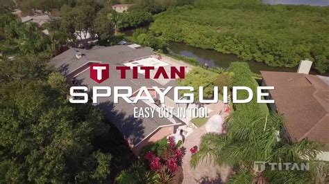 Spraying accessory for easy cutting in with no prep work. Titan Spray Guide - JN Equipment - YouTube