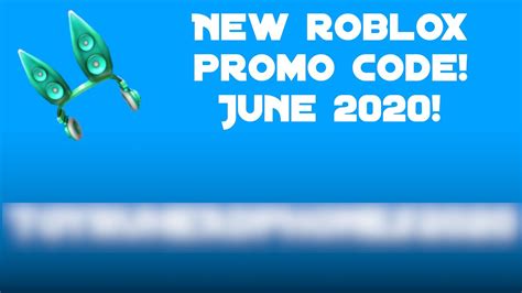 June 2020 New Roblox Promo Code Youtube