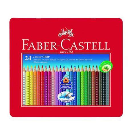 Matite Colorate Faber Castell Colour Grip 2001 24pz Box Metallo
