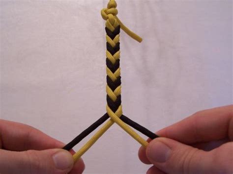 Paracord 4 strand finishing knot. T. J. Potter, Sling Maker - Instructions for a 4-strand Flat Braid | GFC | Pinterest | Braids ...