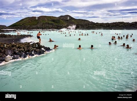 Blue Lagoon Spa Iceland Stock Photo Alamy