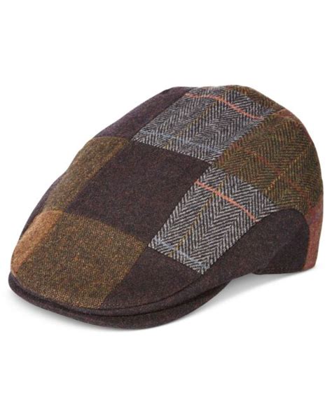 Stetson Mens Printed Newsboy Driving Style Ivy Cap Brown Multi One