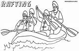 Raft Coloring Rafting Drawing Colorings Getdrawings sketch template