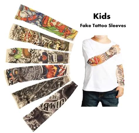 2019 Fashion Kids Tattoo Sleeves For Cool Child Nylon Stretchy Kid
