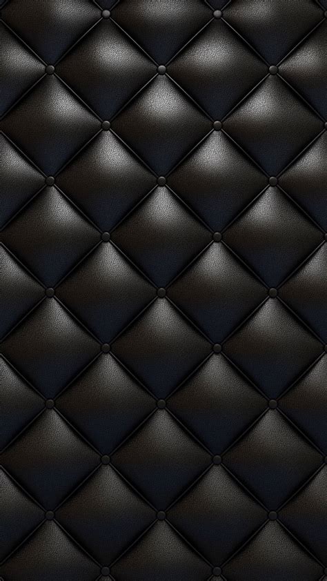 Download Upholstery In Black Leather Iphone Wallpaper