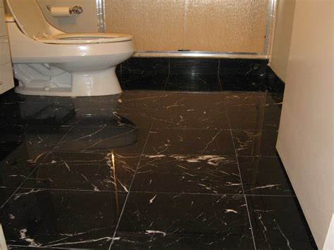 Black Marble Bathroom Floor Black Marble Effect 30cm X 60cm Wall