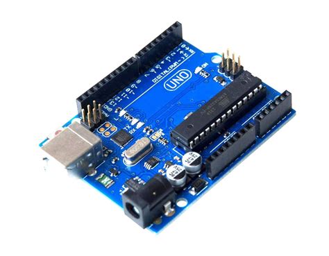 Arduino senses the environment by receiving inputs from many sensors, and affects its surroundings. Arduino UNO R3 ATmega16U2