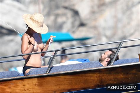 Sophie Marceau Topless With Cyril Lignac In Capri Aznude