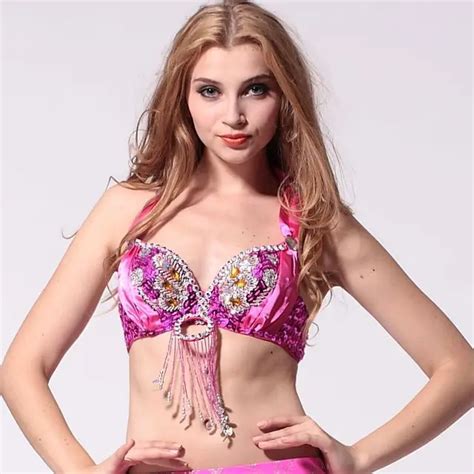 sexy women s belly dance costume bra dance beaded bra tops belly dancing stage costume bras in