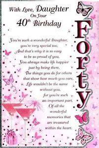 Visit our shop for fantastic value craft supplies daughter verses 1. Image result for daughter 40th birthday | 40th birthday ...