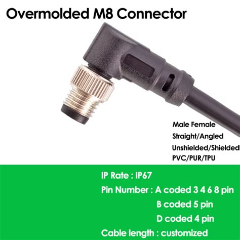 Quality Sensor Circular M8 8 Pin Connector Circular Shine Industry