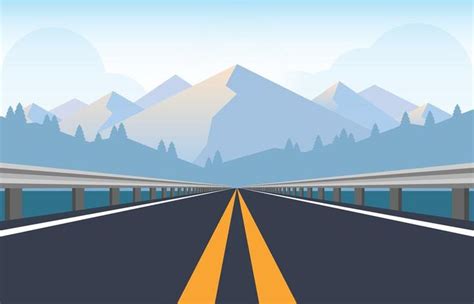 Highway Road With Metal Traffic Barriers Landscape Wallpaper Road