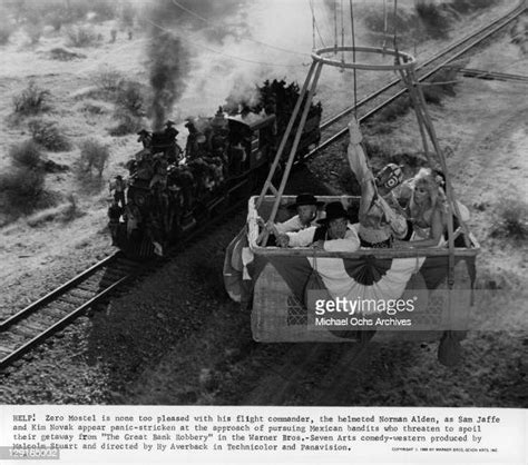 Zero Mostel And Kim Novak With Others In Air Balloon In A Scene From News Photo Getty Images