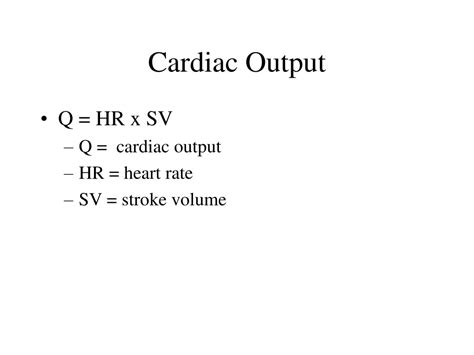Ppt Cardiac Output Powerpoint Presentation Free Download Id9446174