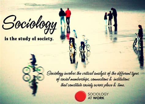 What Is Sociology Sociology Is The Study Of Society It Involves The