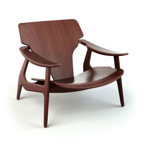 Designed without any buttons or levers to spoil the look, room & board's modern recliners invite you to lean back and relax in minimalist style. Brown wooden armchair 38 am125 3D Model - CGTrader.com