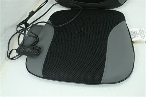 homedics mcs 380h shiatsu pro plus heated massage cushion w vibrating pad black 31262073372 ebay