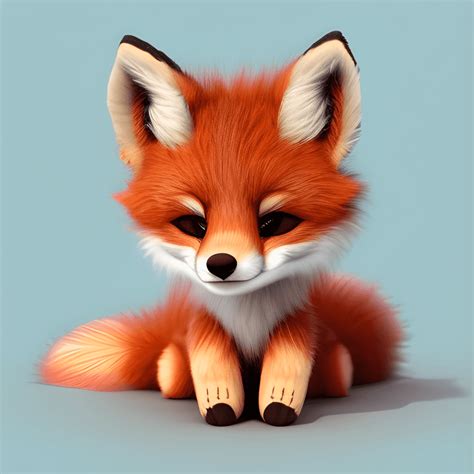 Cute Baby Fox With Dreamy Eyes Nursery Art Nursery Decor Creative Fabrica