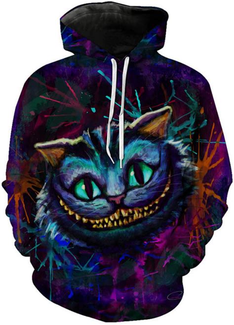 The cheshire cat has insight into the workings of wonderland as a whole. ALICE IN WONDERLAND CHESHIRE CAT - 3D STREET WEAR HOODIE ...