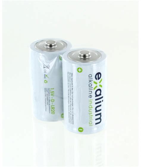 Pack 2 Batteries Lr20 15v D Alkaline Exalium