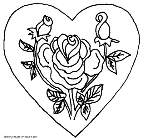 Love Heart Coloring Pages Already Colored Coloring Pages