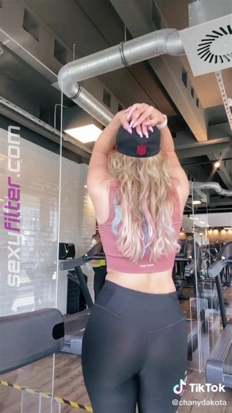 Sexy Chany Dakota In Pink Sport Bra Sexyfilter Com