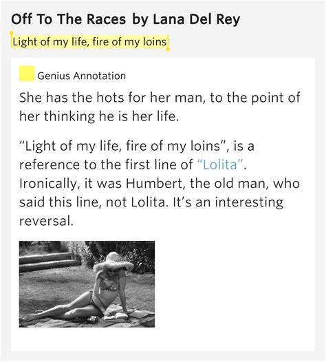 The quarterback was on fire. Light of my life, fire of my loins - Off To The Races
