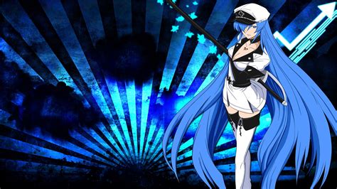 Night Anime Anime Girls Blue Akame Ga Kill Esdeath Darkness Screenshot Computer Hd