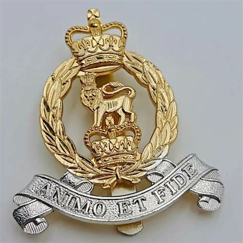 British Army Adjutant Generals Corps Staybrite Cap Badge Firmin 51 X 45
