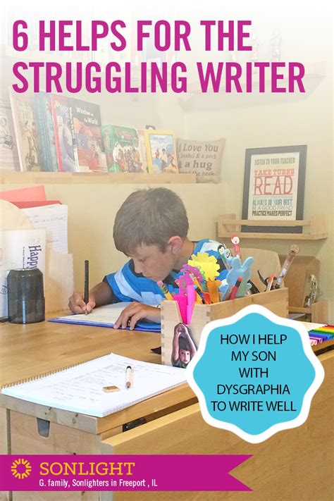 6 Helps For The Struggling Writer Sonlight Homeschooling Blog