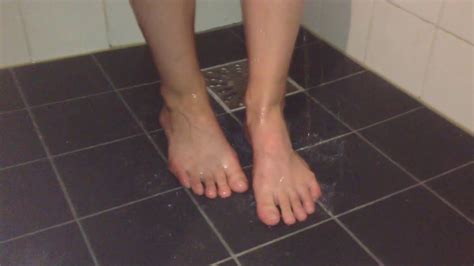 Cute Feet In Shower Part Youtube