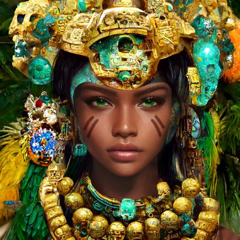 ArtStation Mayan Princess Grim Fairy Tales Aztec Warrior Tattoo