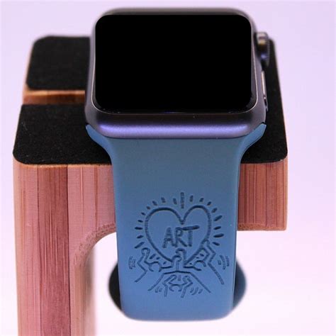 I Heart Art Keith Haring Inspired Apple Watch Band Watch Etsy Uk