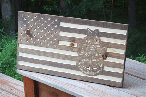 Cnc Carved Usa Flag Wooden American Flag Usa Flag Rustic Etsy