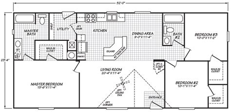 Https://wstravely.com/home Design/24 X 52 Mobile Home Floor Plans