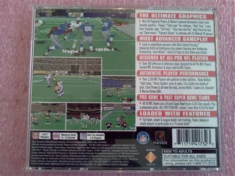 Nfl Gameday 98 Sony Playstation 1 1997 Ps1