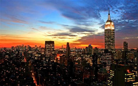 Sfondi New York Empire State Building Manhattan 1680x1050