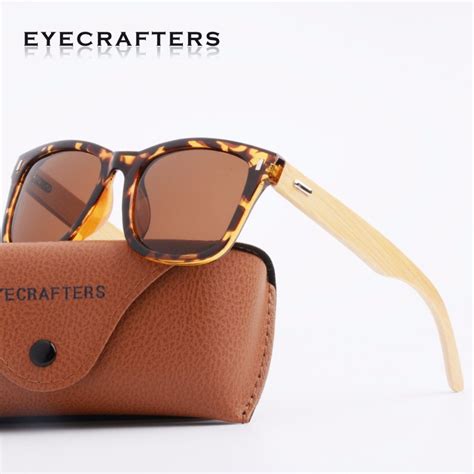Eyecrafters 2020 Retro Bamboo Wood Sunglasses Polarized Men Women Brand Designer Goggles