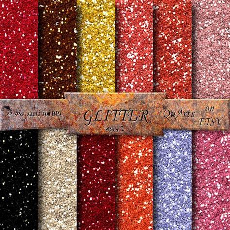 Buy Glitter Digital Paper Glitter Scrapbook Paper Printable Glitter