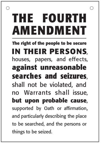 Fourth Amendment To The United States Constitution Shift Frequency